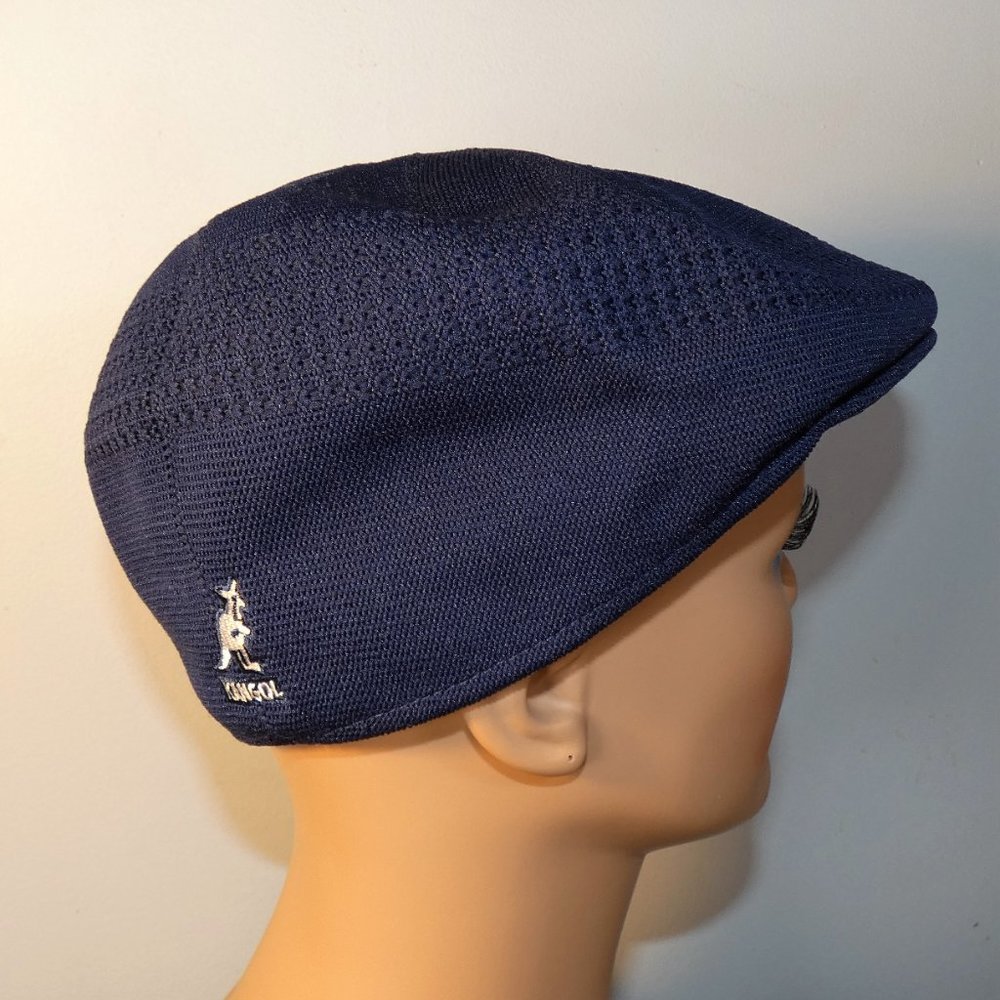 Scully Scally Driving Flat Cap Unisex Navy Blue